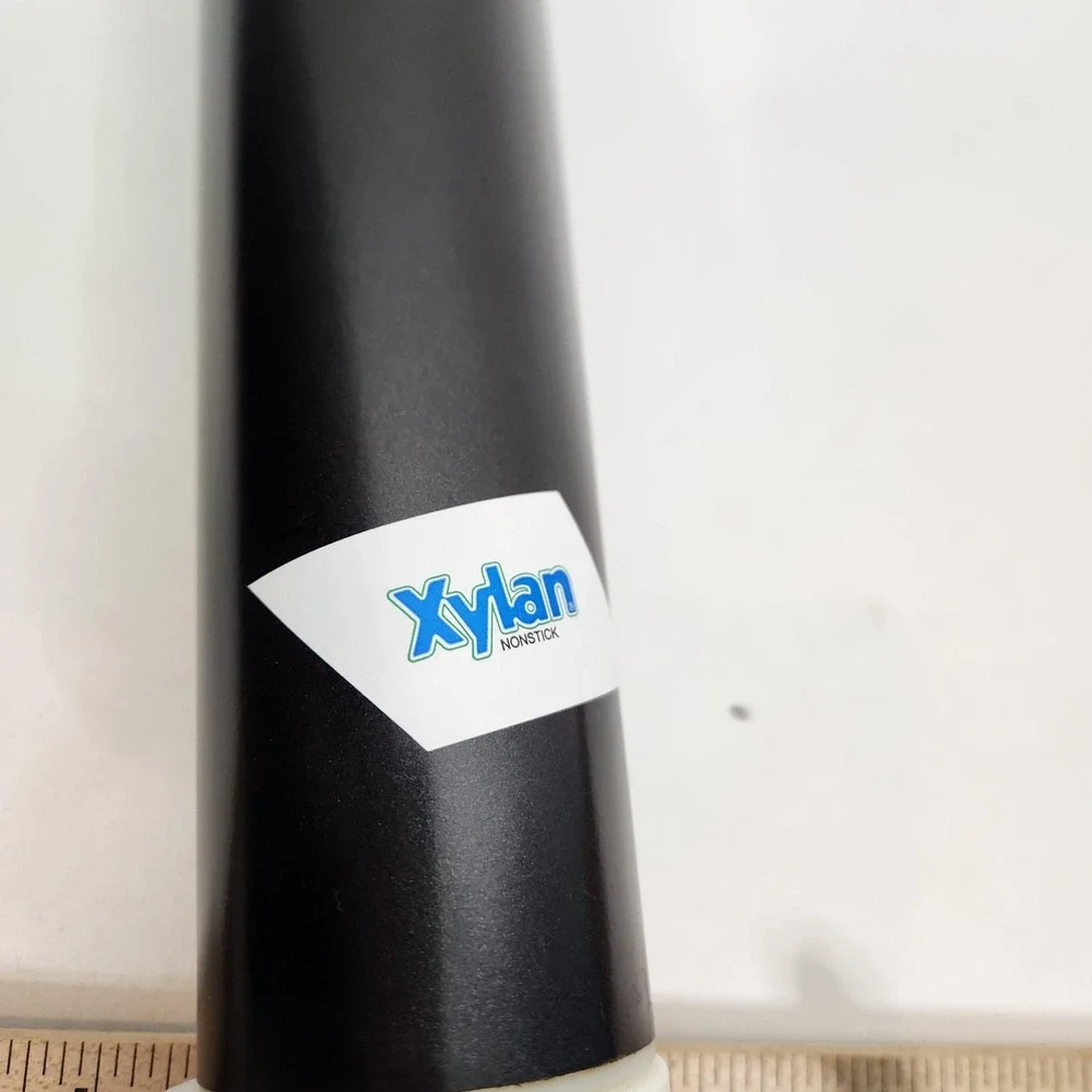 Xylan Nonstick Adjustable Rolling Pin Black Dough Thickness Gauge Baking Kitchen